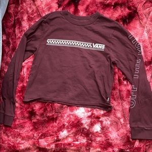 Vans long sleeve crop top